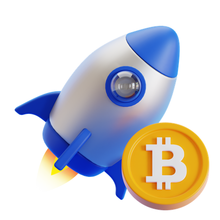 Inicialização de bitcoin  3D Icon