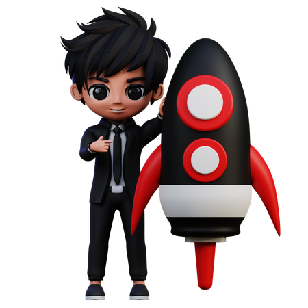 Inicialização de personagem de empresário  3D Icon