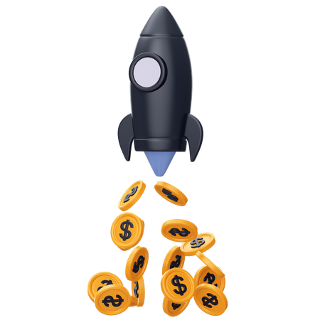 Inicialização financeira  3D Icon