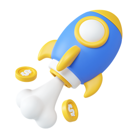 Inicialização financeira  3D Icon