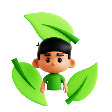 Iniciativa verde  3D Icon