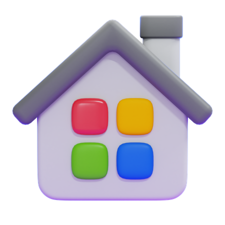 Hogar  3D Icon