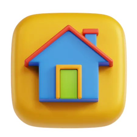 Hogar  3D Icon