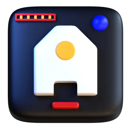 Hogar  3D Icon