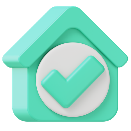 Casa aceptar  3D Icon