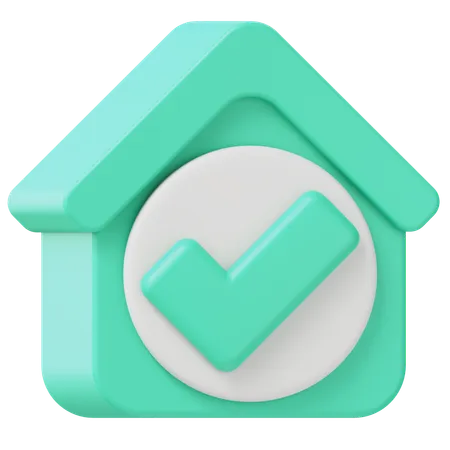 Casa aceptar  3D Icon