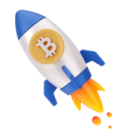 Inicio de bitcoin  3D Icon