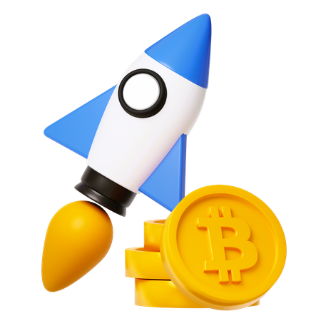 Inicio de bitcoin  3D Icon