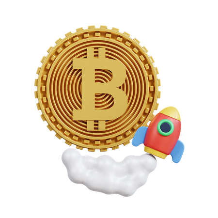Inicio de bitcoin  3D Icon