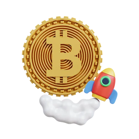 Inicio de bitcoin  3D Icon