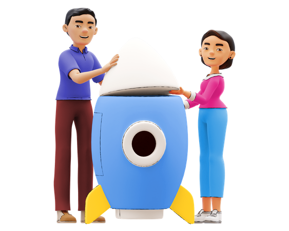 Inicio de negocio  3D Icon