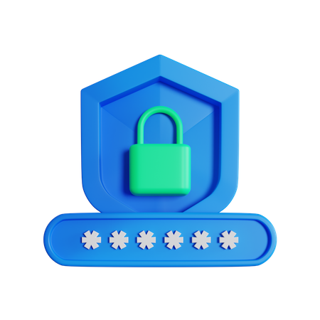 Inicio de sesión de seguridad  3D Icon