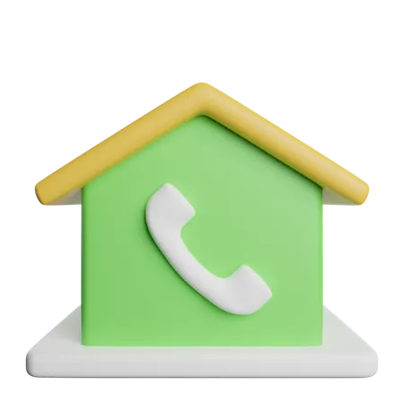 Senal De Telefono De Casa 3D Icon