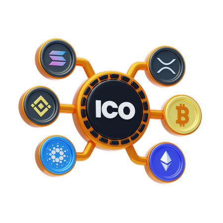 Initial Coin Offering  3D Icon