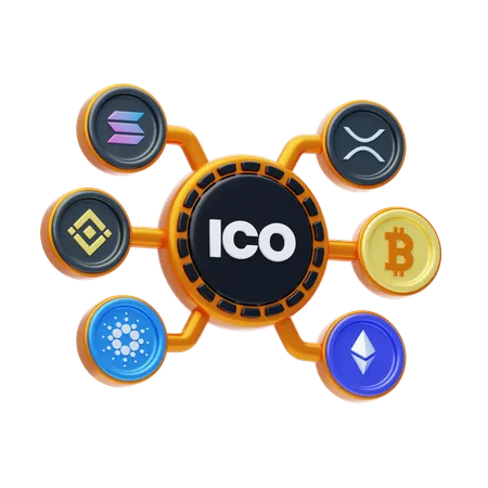 Initial Coin Offering  3D Icon