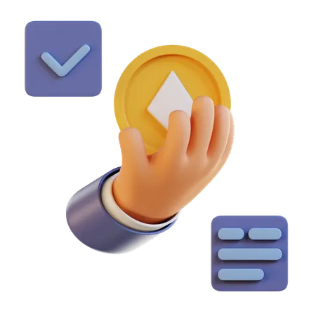 Initial Coin Offering  3D Icon