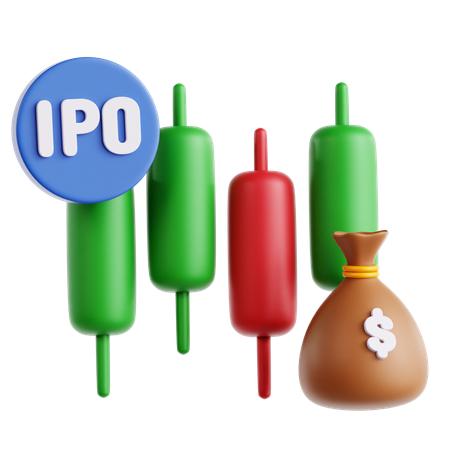 Initial Public Offering  3D Icon