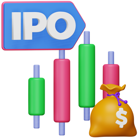 Initial Public Offering  3D Icon