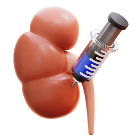 Injeção de medicamento renal  3D Icon