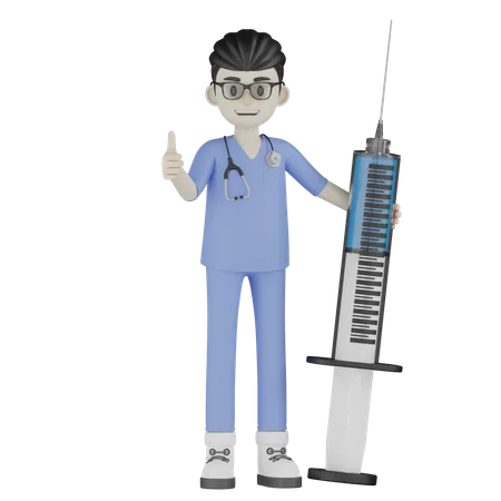 Injection  3D Illustration