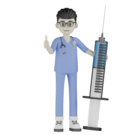 Doctor Character With Various Poses 3D Illustration