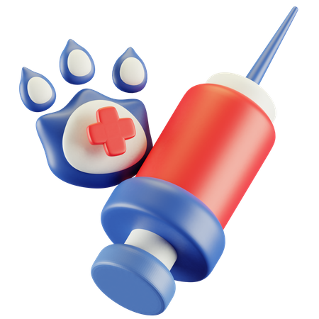 Injection animale  3D Icon