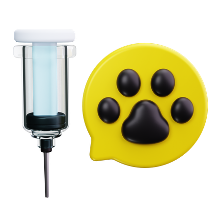 Injection pour animaux de compagnie  3D Icon