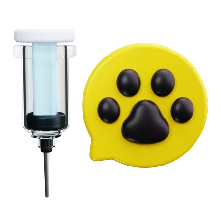 Injection pour animaux de compagnie  3D Icon