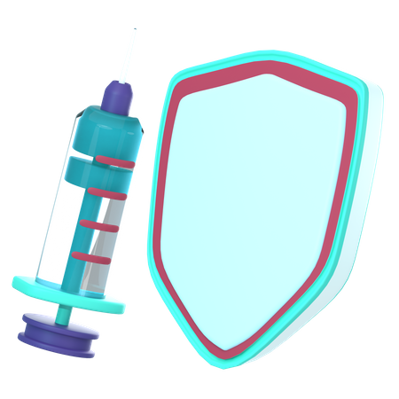 Injection Shield 3D Icon