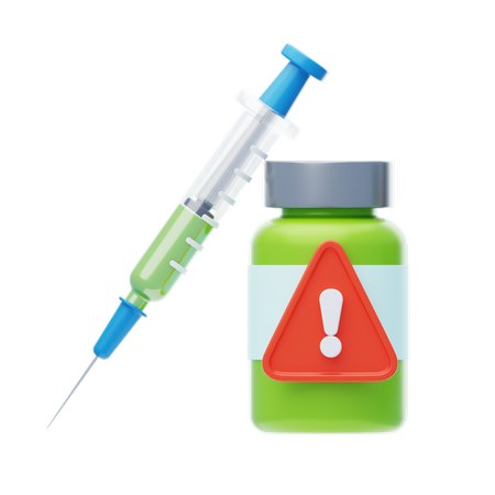 Injection Warning  3D Icon