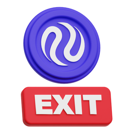 Injective Exit  3D Icon