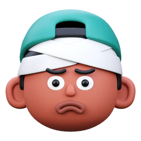 怪我した  3D Icon