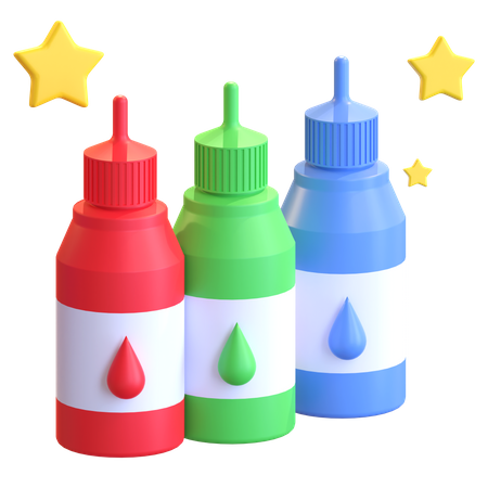 Ink Bottle  3D Illustration