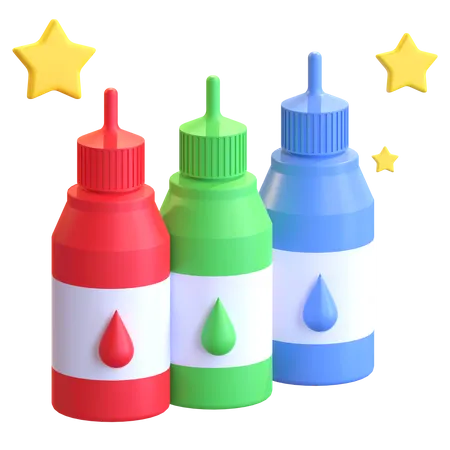 Ink Bottle  3D Illustration