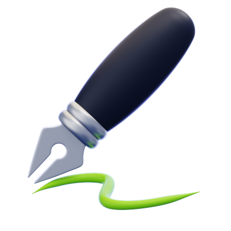 Ink Drawing  3D Icon