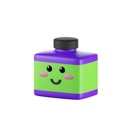3 D Render Of Cute Ink Icon 3D Icon