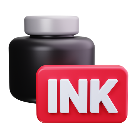 Ink Pot  3D Icon