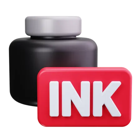 Ink Pot  3D Icon