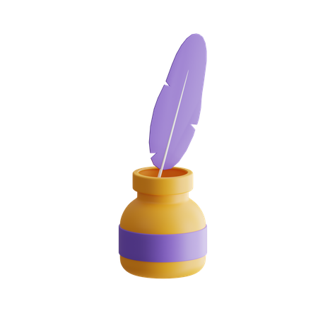 Ink Pot  3D Icon