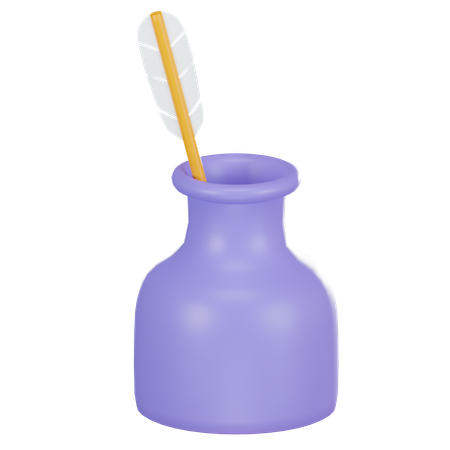 Ink Pot  3D Icon