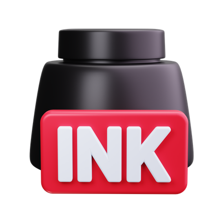 Ink Pot  3D Icon