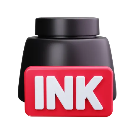 Ink Pot  3D Icon