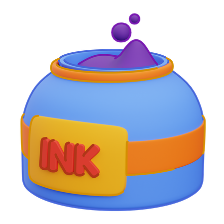 Ink Pot  3D Icon