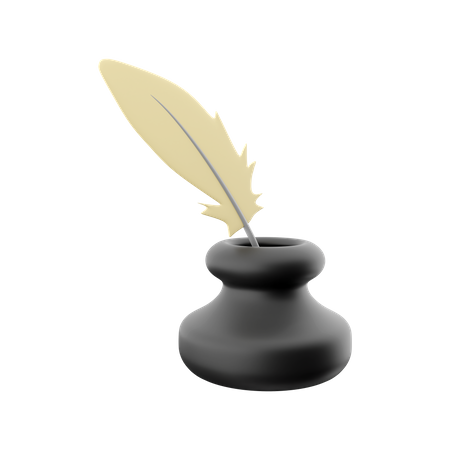 Ink Pot  3D Icon