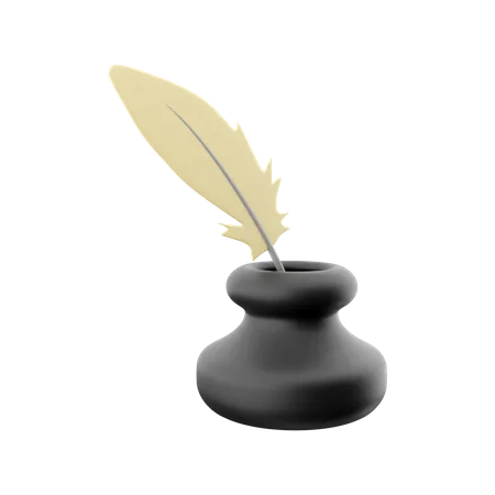 Ink Pot  3D Icon