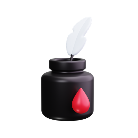 Ink Pot  3D Icon