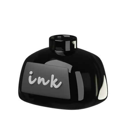 Ink Pot  3D Icon