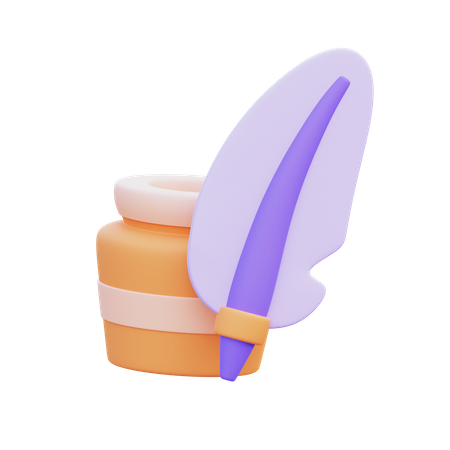 Ink Well  3D Icon