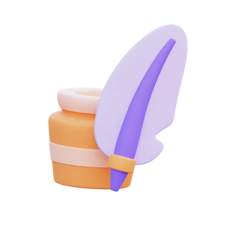 Ink Well  3D Icon