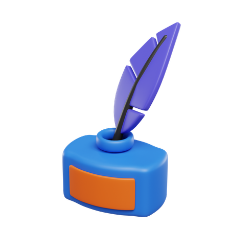 Ink Well  3D Icon